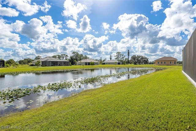 water view featuring a residential view