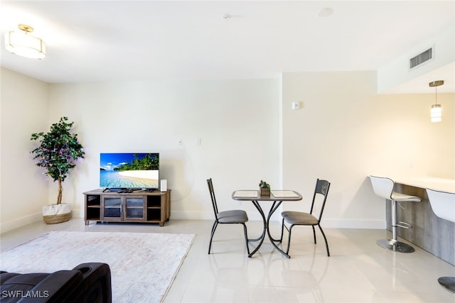 view of dining room