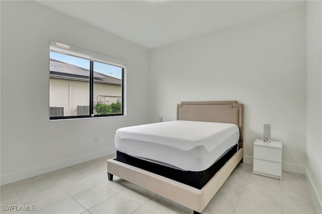 view of tiled bedroom