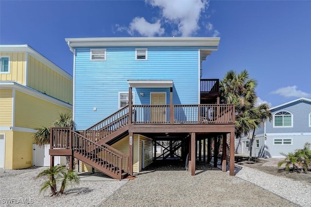 coastal home featuring a carport