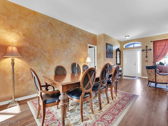 dining room featuring hardwood / wood-style floors