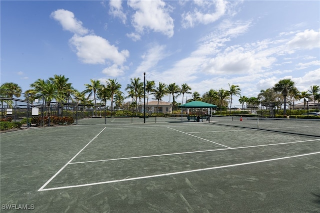 view of tennis court