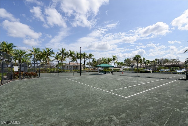 view of tennis court