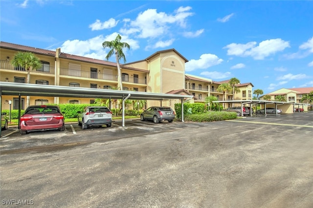 view of parking / parking lot