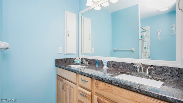 bathroom featuring vanity