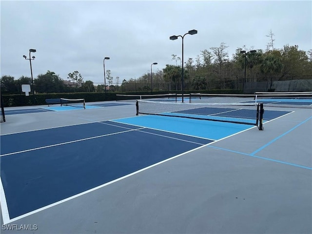 view of sport court