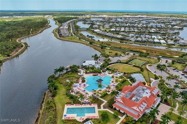 8871 Nevis Way, Naples, FL 34112 - birds eye view of property with a water view
