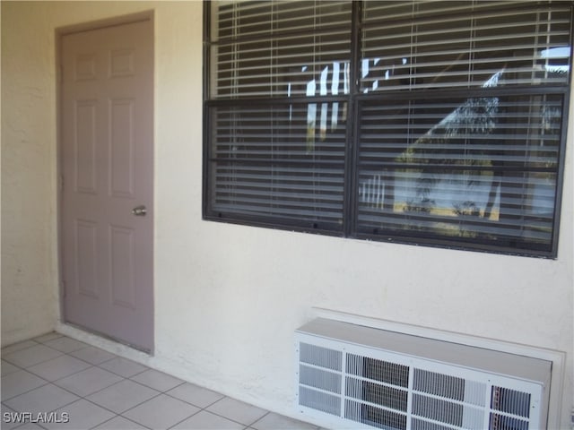 entrance to property with radiator heating unit