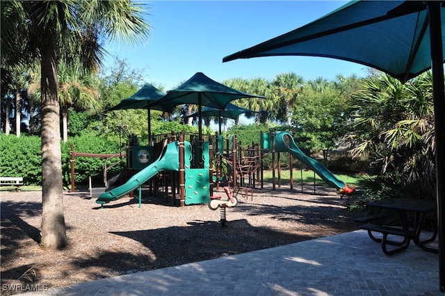 view of jungle gym