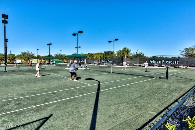 view of sport court