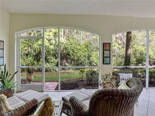 view of sunroom / solarium