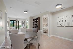 view of dining room