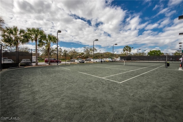 view of tennis court