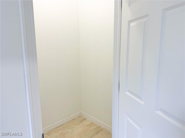 interior space with wood-type flooring