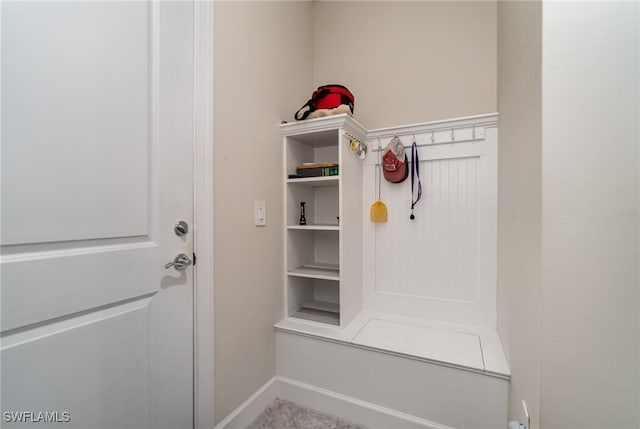 view of mudroom