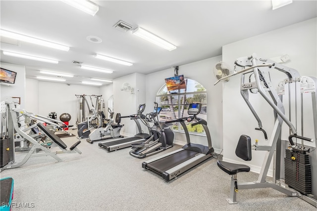 view of exercise room