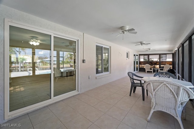 view of sunroom / solarium