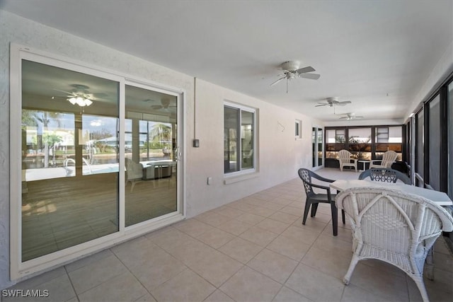 sunroom featuring plenty of natural light