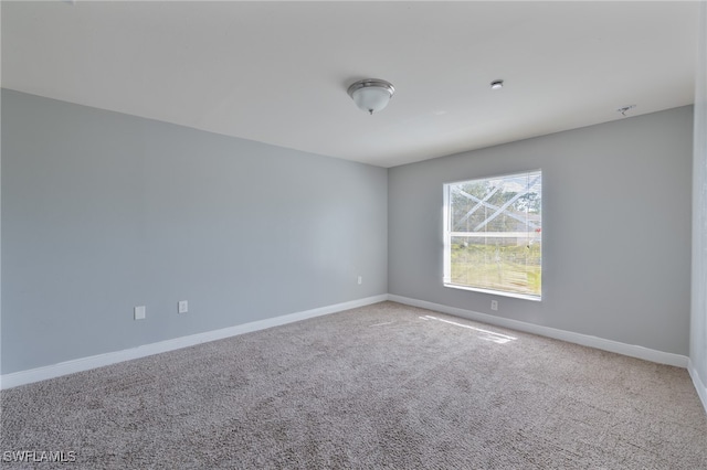 view of carpeted empty room