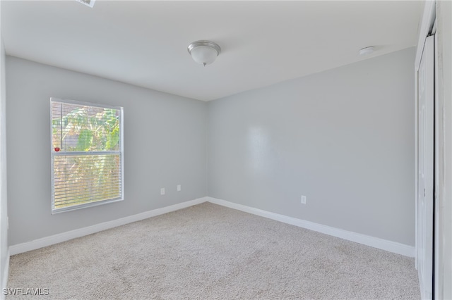 view of carpeted empty room