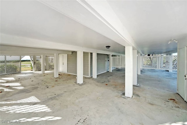 view of patio featuring a carport