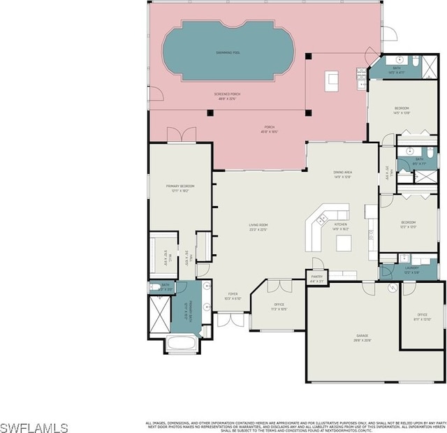 1200 SW 38th St, Cape Coral, FL 33914 - floor plan / room layout
