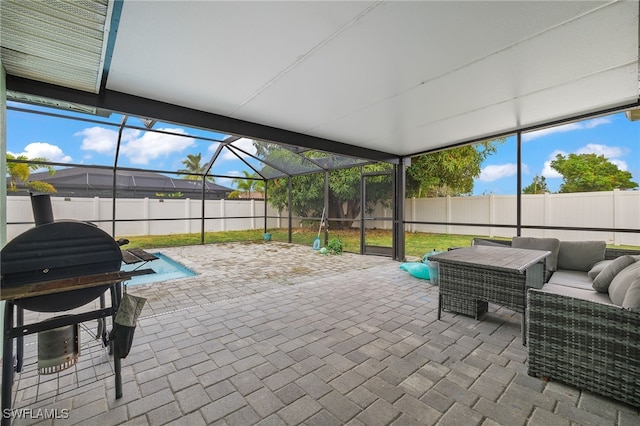 view of sunroom / solarium