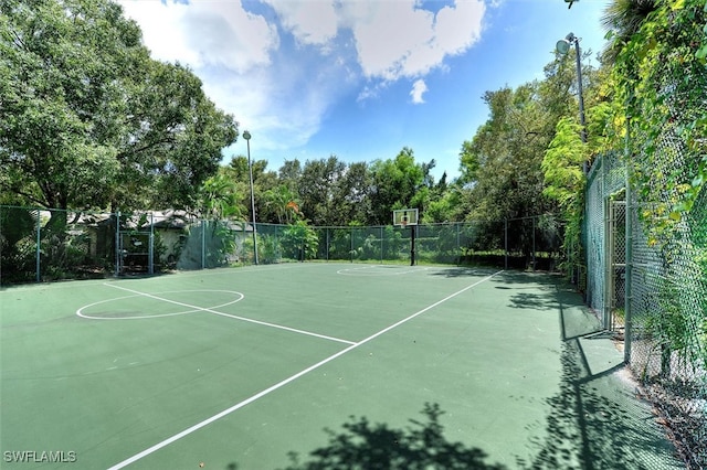 view of sport court