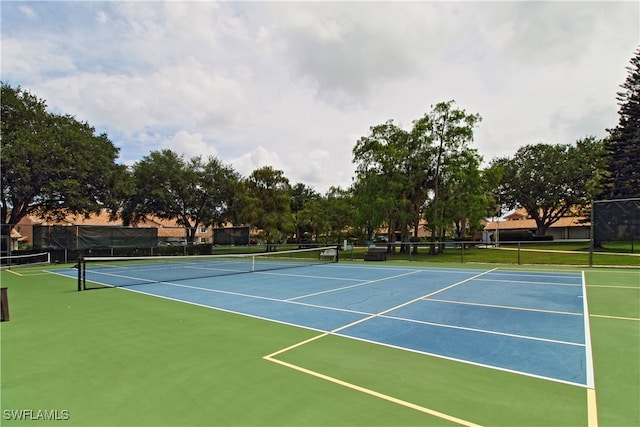 view of sport court