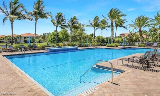 view of pool with a patio