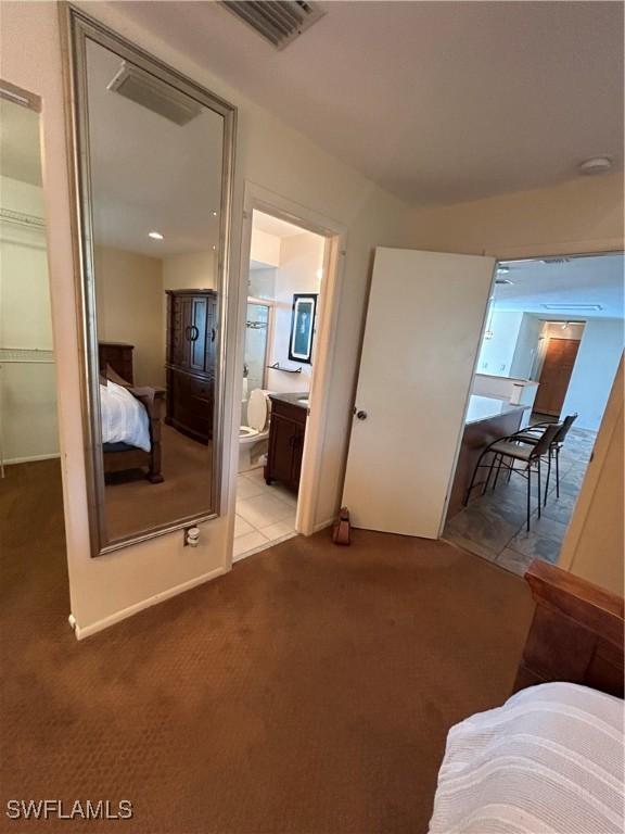 4301 Island Cir Unit 2, Fort Myers, FL 33919 - hall featuring carpet flooring