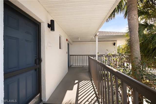 view of balcony