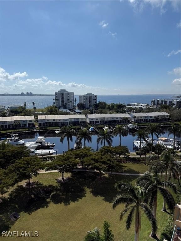 view of water feature