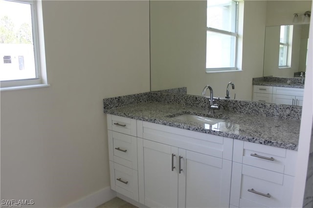 bathroom with vanity