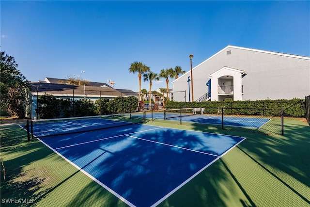 view of tennis court