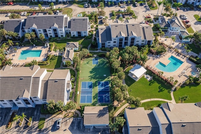 birds eye view of property