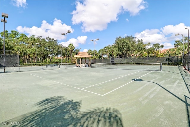 view of sport court