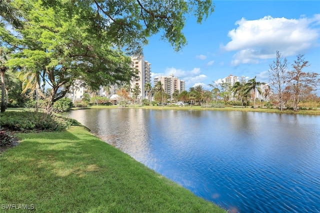 property view of water