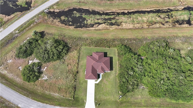 aerial view featuring a rural view