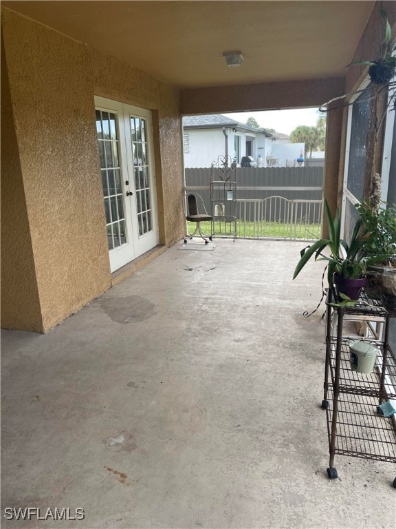 view of patio / terrace with french doors