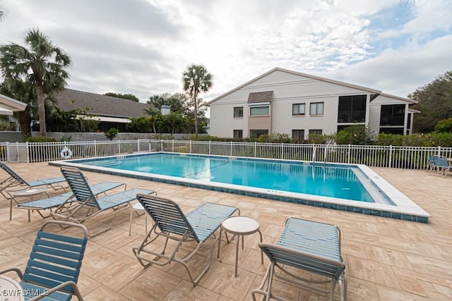 view of pool with a patio