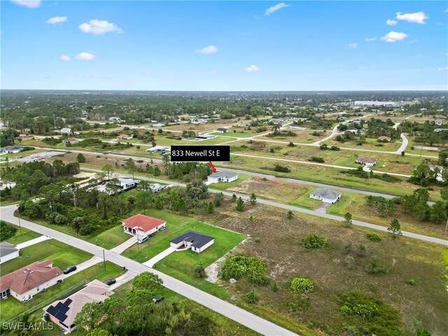 833 Newell St E, Lehigh Acres, FL 33974 - aerial view of property and surrounding area
