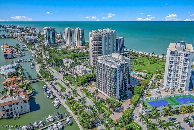 4031 Gulf Shore Blvd N Unit 95, Naples, FL 34103 - view of urban area with a nearby body of water and numerous boat docks