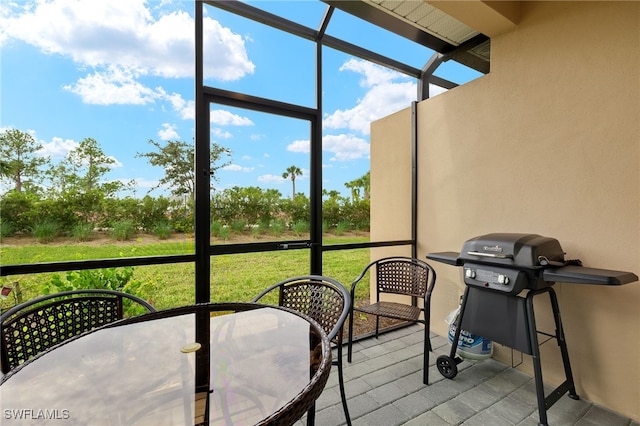 view of sunroom / solarium