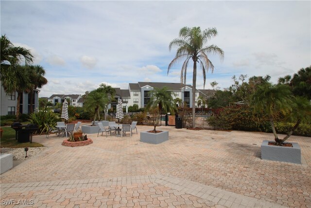 view of home's community with a patio