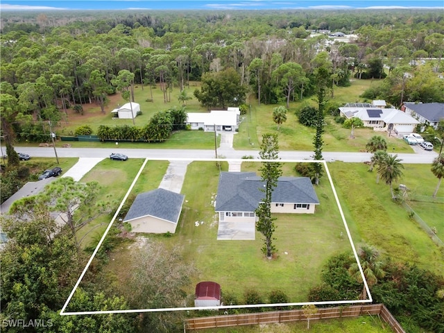 birds eye view of property