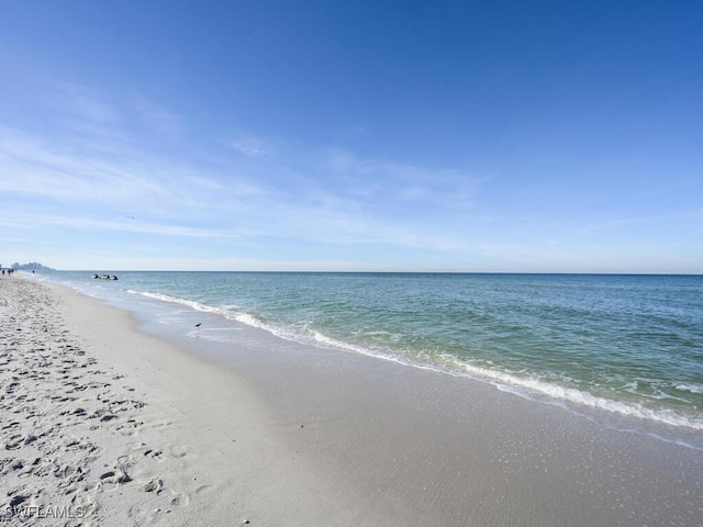 property view of water with a view of the beach