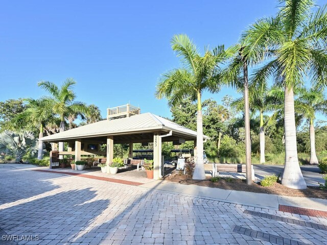 view of property's community featuring a gazebo