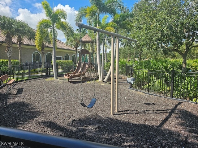 view of play area