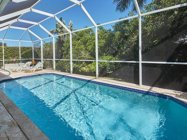 1442 Biscayne Way, Marco Island, FL 34145 - pool with glass enclosure and a patio